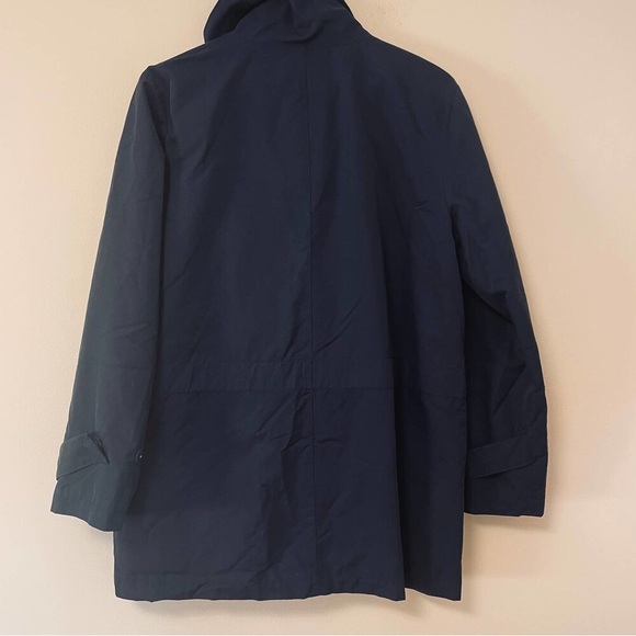 TALBOTS black all weather rain coat anorak M L - Picture 3 of 5